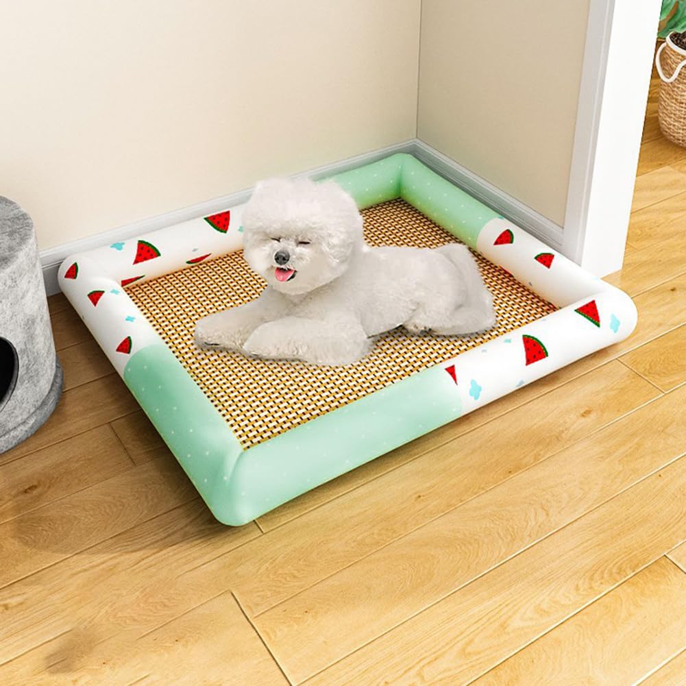 Amazon | ペットマット 犬 猫用 夏ござ ひんやり 涼しい 寝ござ 滑り